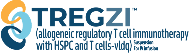 TREGZI™ (allogeneic regulatory T cell immunotherapy with HSPC and T cells-vldq) suspension, for intravenous infusion logo